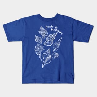 Seashells - White Edition Kids T-Shirt